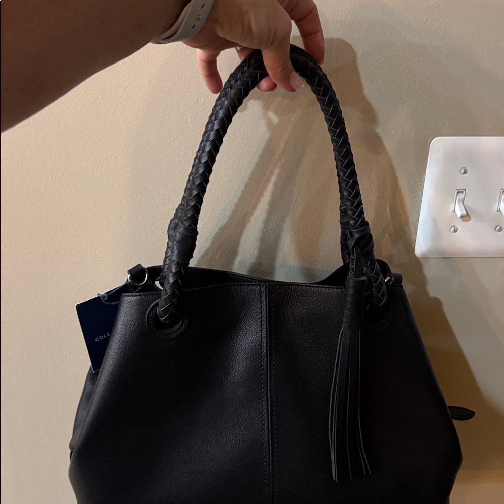 Cole Haan Black Leather Tote